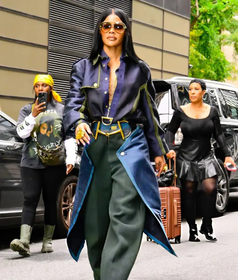 Teyana Taylor NYC 2025 Long Coat