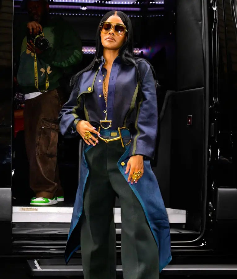 Teyana Taylor NYC 2025 Long Coat