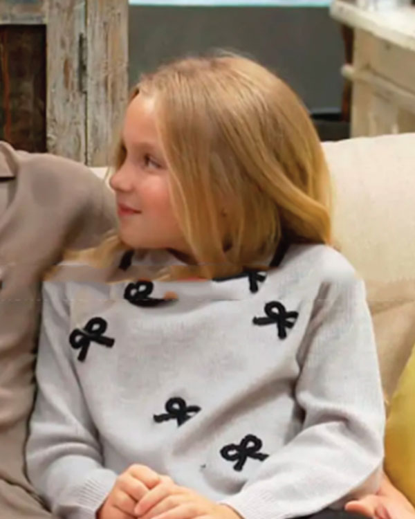 The Bold And The Beautiful Kelly Spencer Grey Bow Sweater