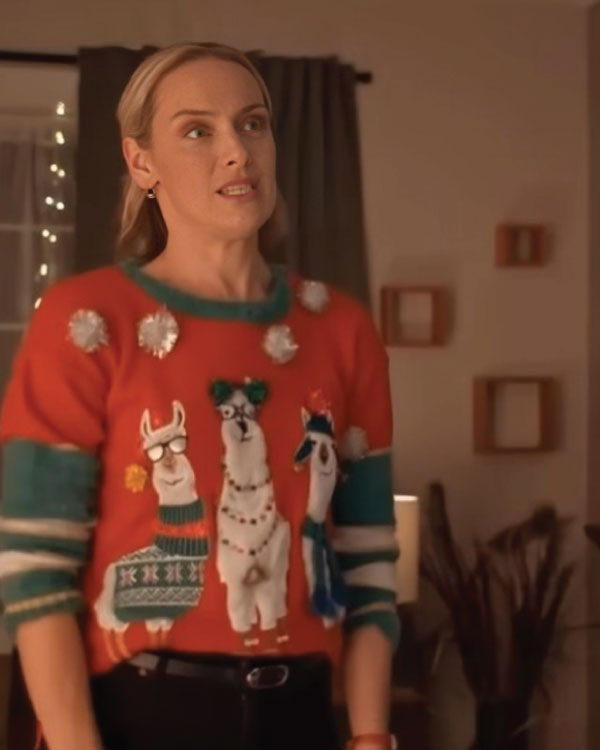 The Christmas Charade Rachel Skarsten Red Sweater
