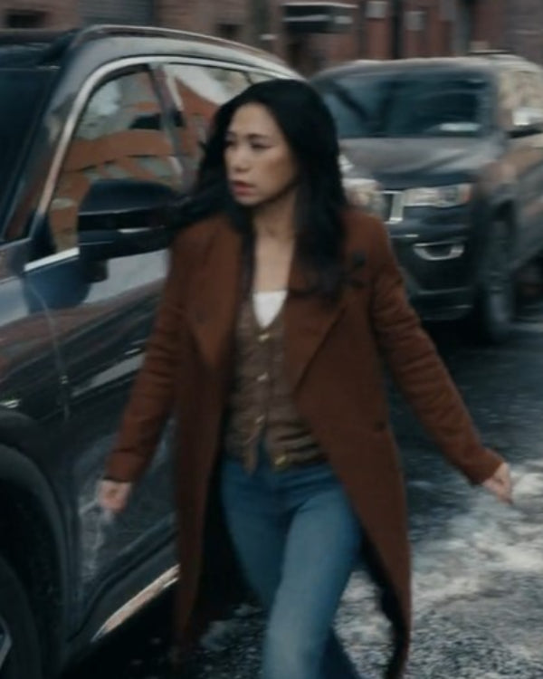 The Equalizer Liza Lapira Brown Coat