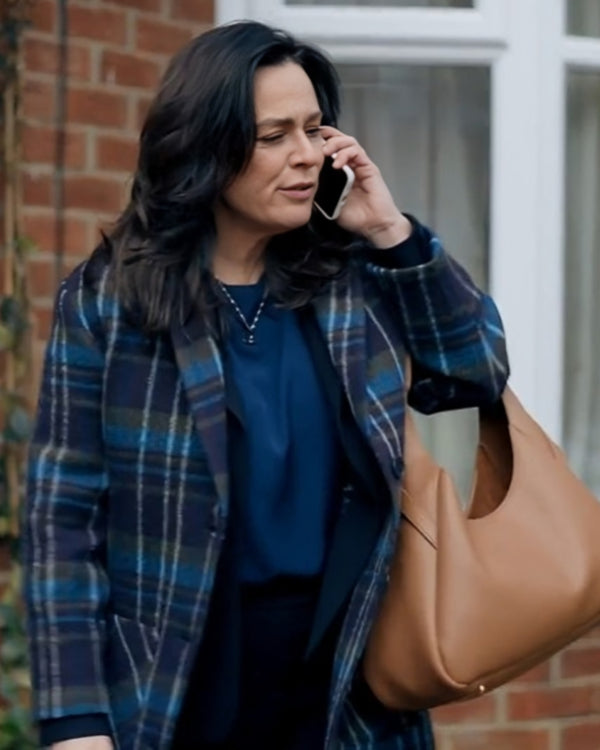 The Feud Jill Halfpenny Light Coat