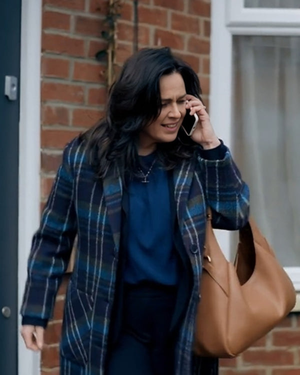 The Feud Jill Halfpenny Light Coat