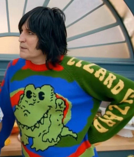 Great Celebrity Bake Off Noel Fielding Lizard Wizard Sweater