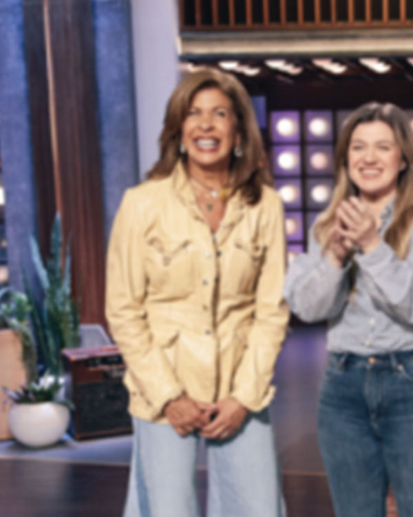 The Kelly Clarkson Show Hoda Kotb Beige Leather Jacket