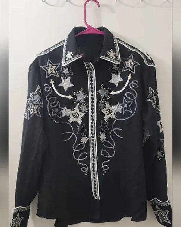 The Road S01 Billie Jo Jones Star Print Western Shirt