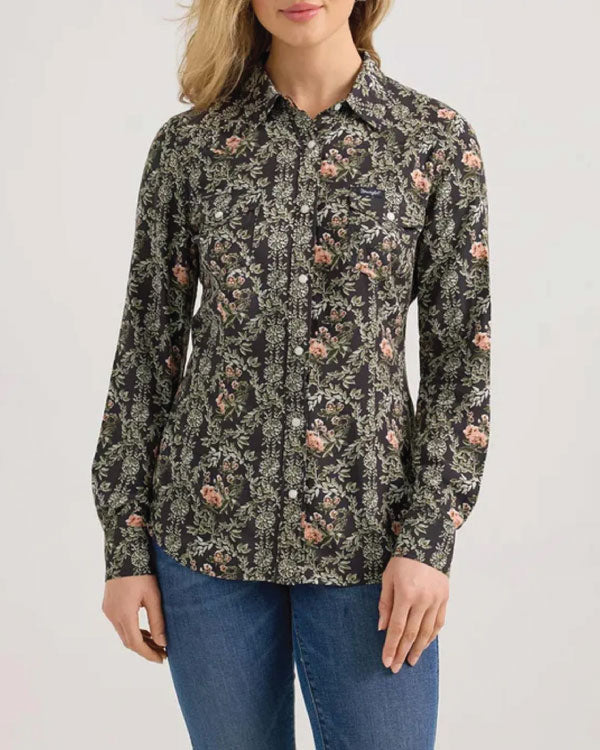 The Road S01 Briana Adams Floral Wrangler Shirt