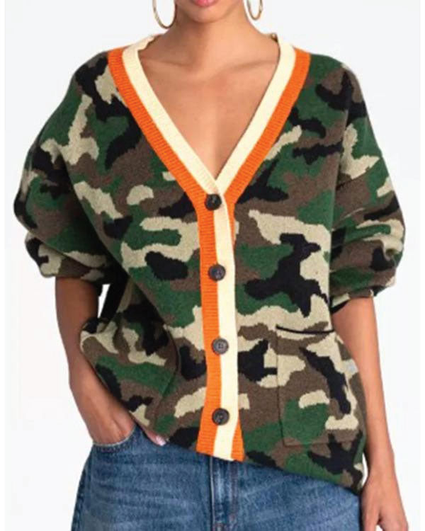 The Today Show 2025 Kahlana Barfield Brown Camo Cardigan