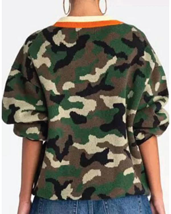 The Today Show 2025 Kahlana Barfield Brown Camo Cardigan