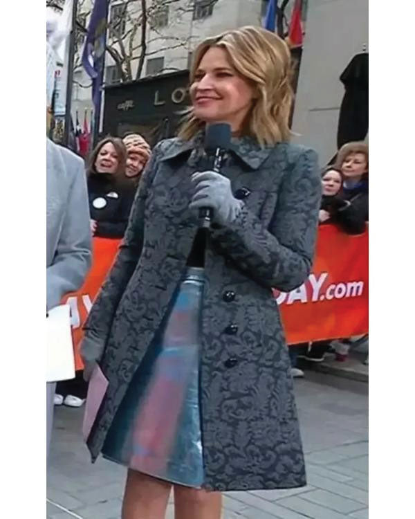 The Today Show 2025 Savannah Guthrie Paisley Print Coat