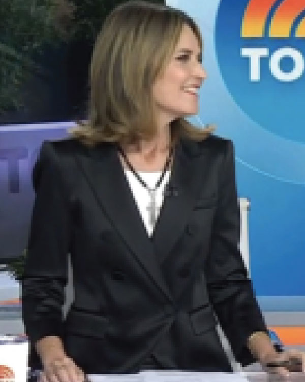 The Today Show 2025 Savannah Guthrie Satin Blazer