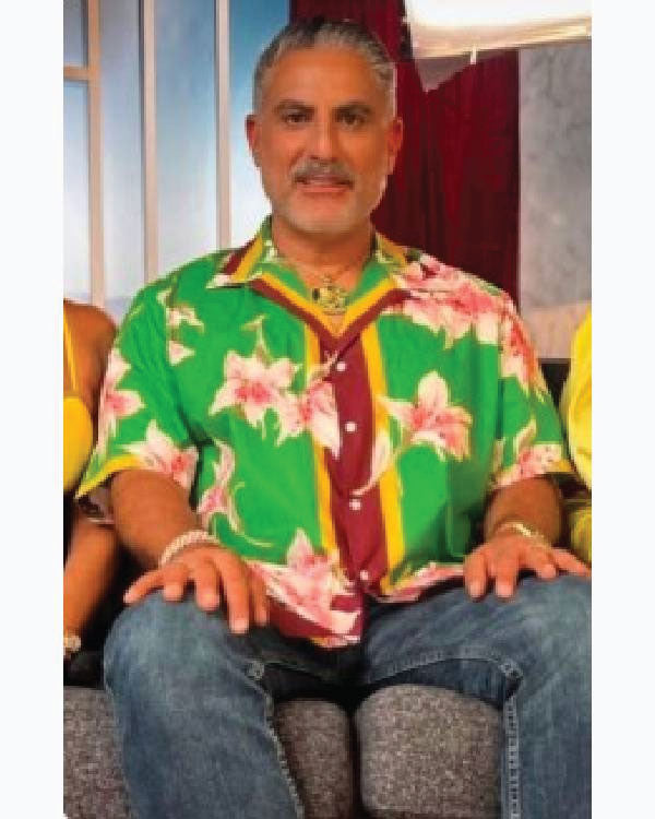 The Valley Persian Style Reza Farahan Green Floral Print Shirt