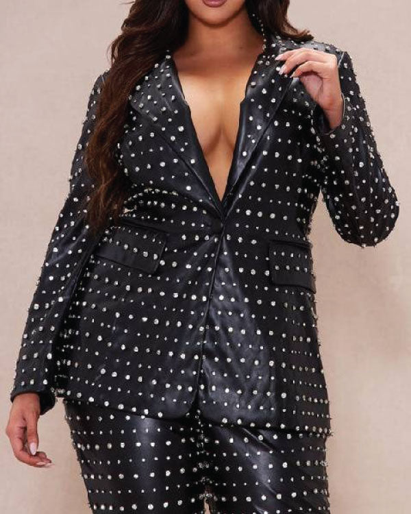 The Voice S27 Dan Kiernan Leather Studded Blazer