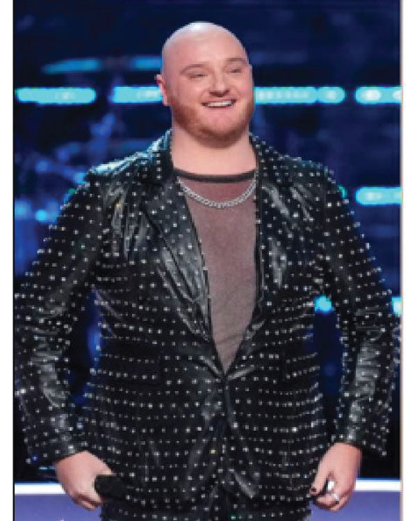 The Voice S27 Dan Kiernan Leather Studded Blazer