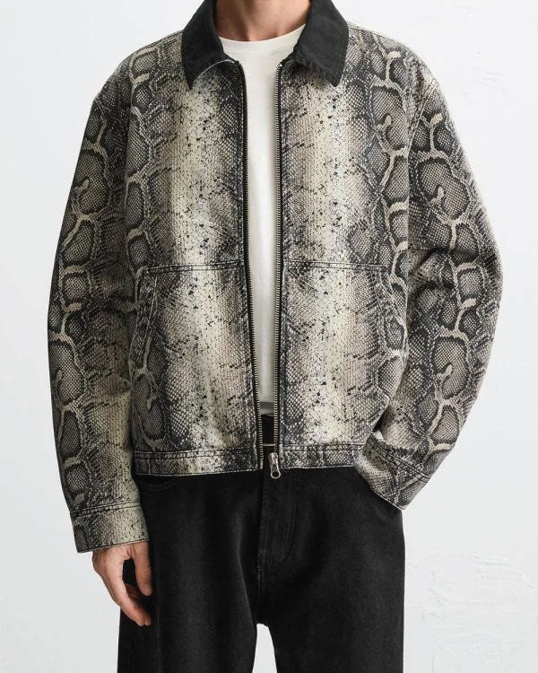 The Voice S28 Grey Snake Print Jacket