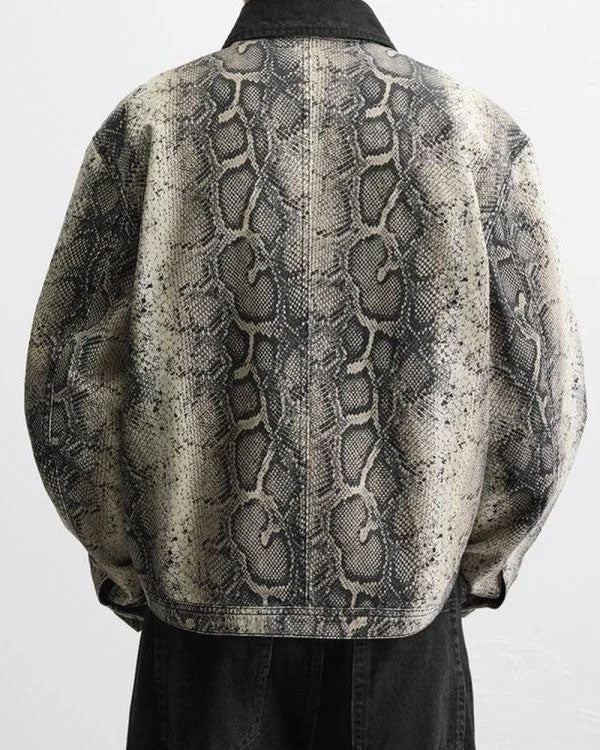 The Voice S28 Grey Snake Print Jacket