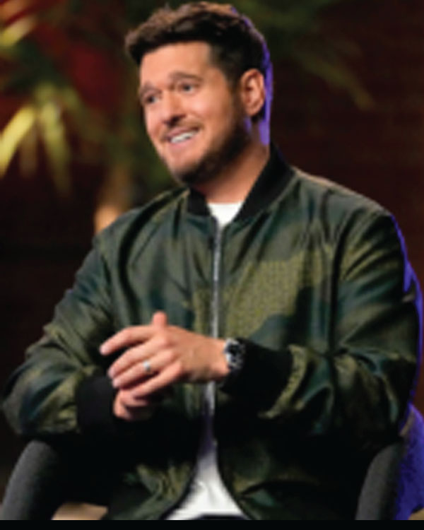 The Voice S28 Michael Buble Camouflage Bomber Jacket