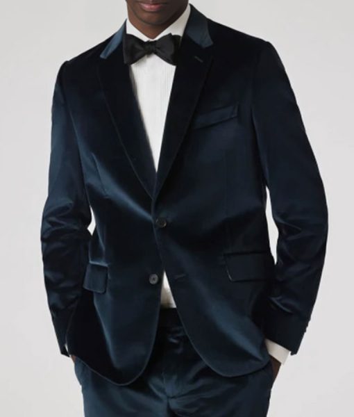 The Voice S26 Jan Dan Teal Velvet Blazer