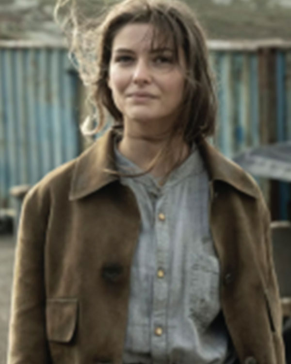 The Walking Dead Daryl Dixon S03 Beige Suede Crop Jacket