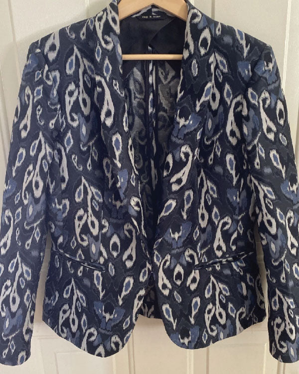 The Young And The Restless 2025 Audra Charles Ikat Print Blazer