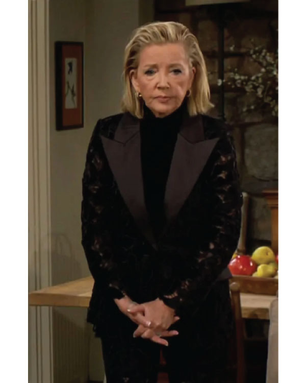The Young and the Restless 2025 Melody Thomas Scott Black Lace Blazer