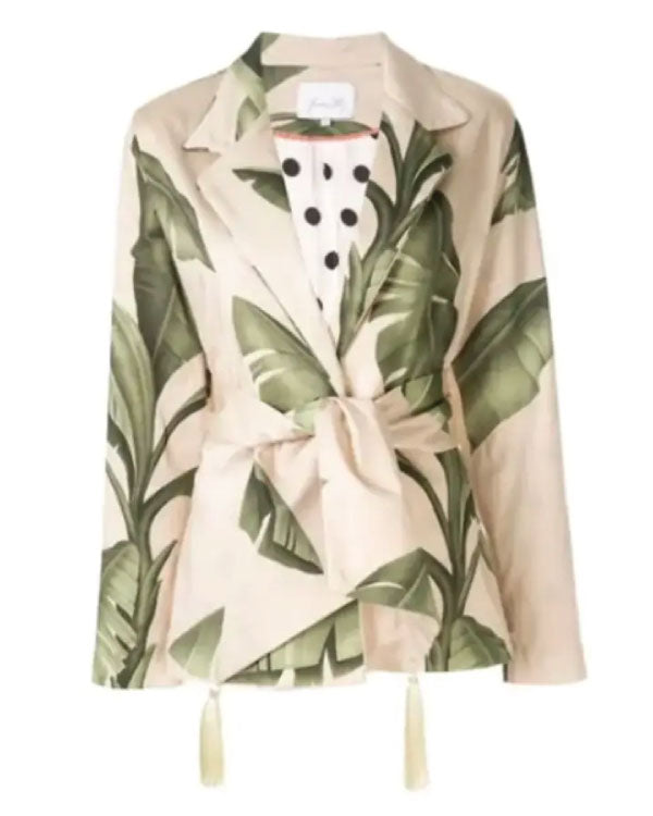 The Young and the Restless Nikki Reed Newman Leaf Printed Blazer