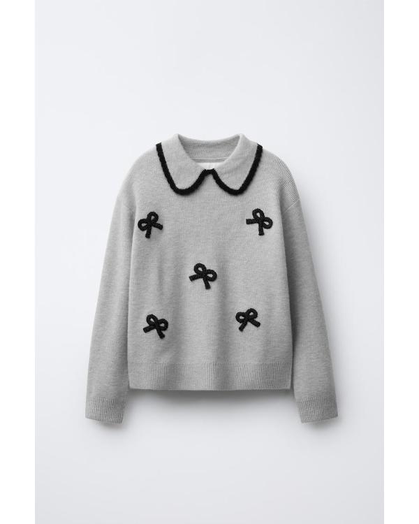 The Bold And The Beautiful Kelly Spencer Grey Bow Sweater