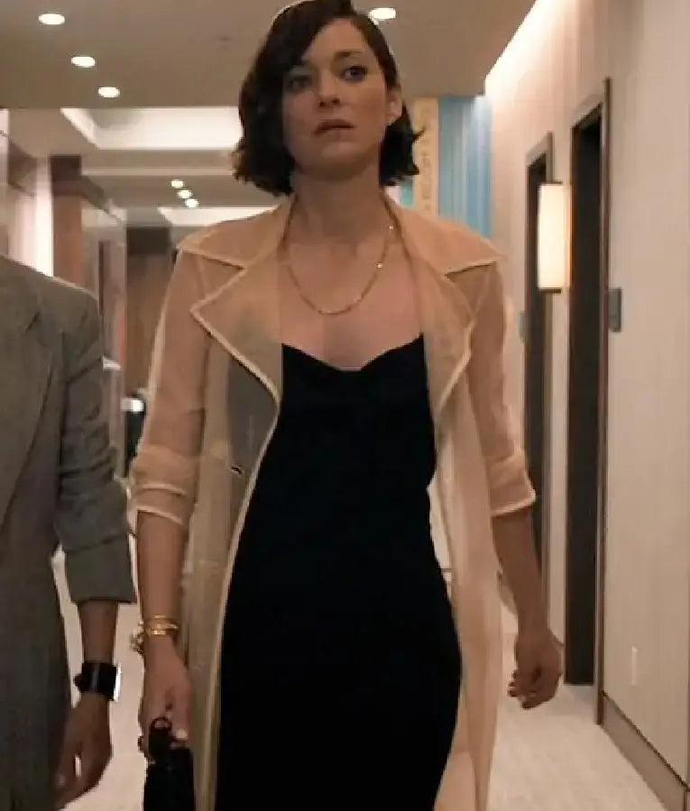 The Morning Show Celine Dumont Sheer Trench Coat