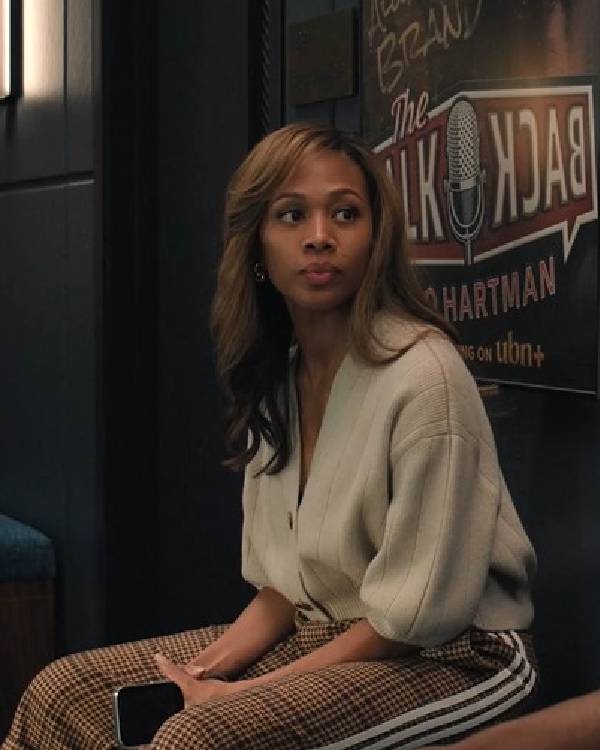The Morning Show Nicole Beharie Off White Cardigan