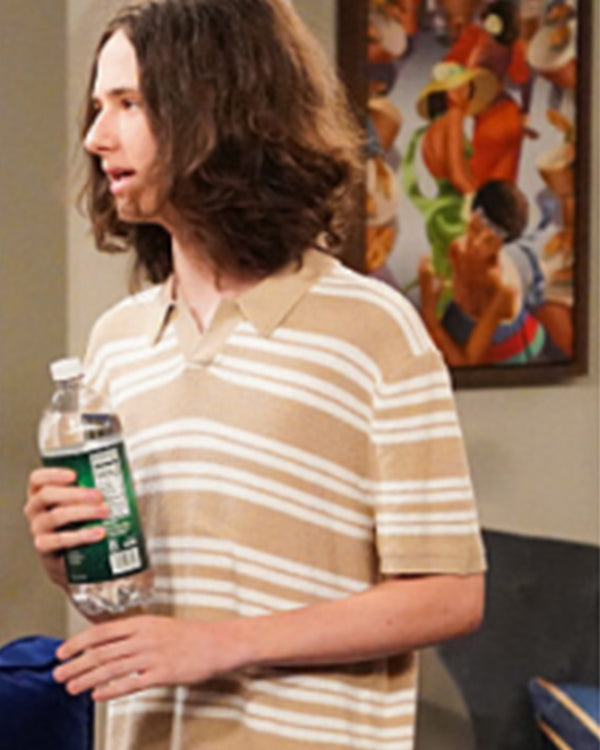 The Neighborhood S08 Hank Greenspan Beige Polo Top