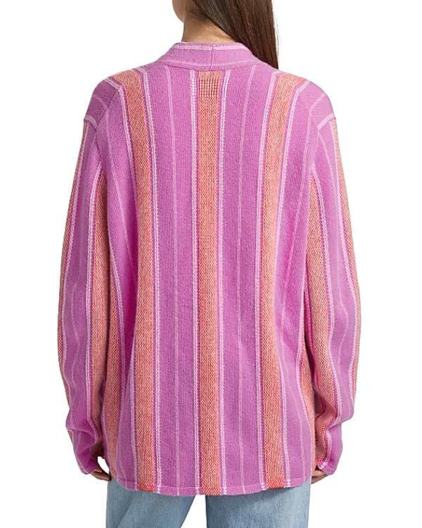 The Neighborhood S08 Skye Townsend Pink Striped Cardigan
