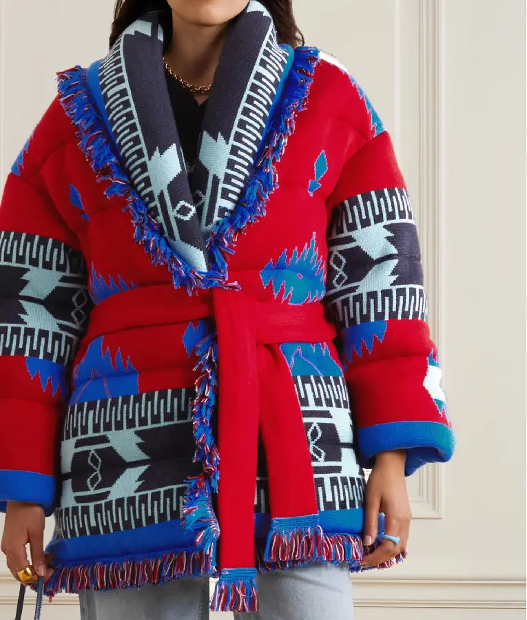 The Real Housewives Of Salt Lake City Bronwyn Newport Print Fringed Jacket