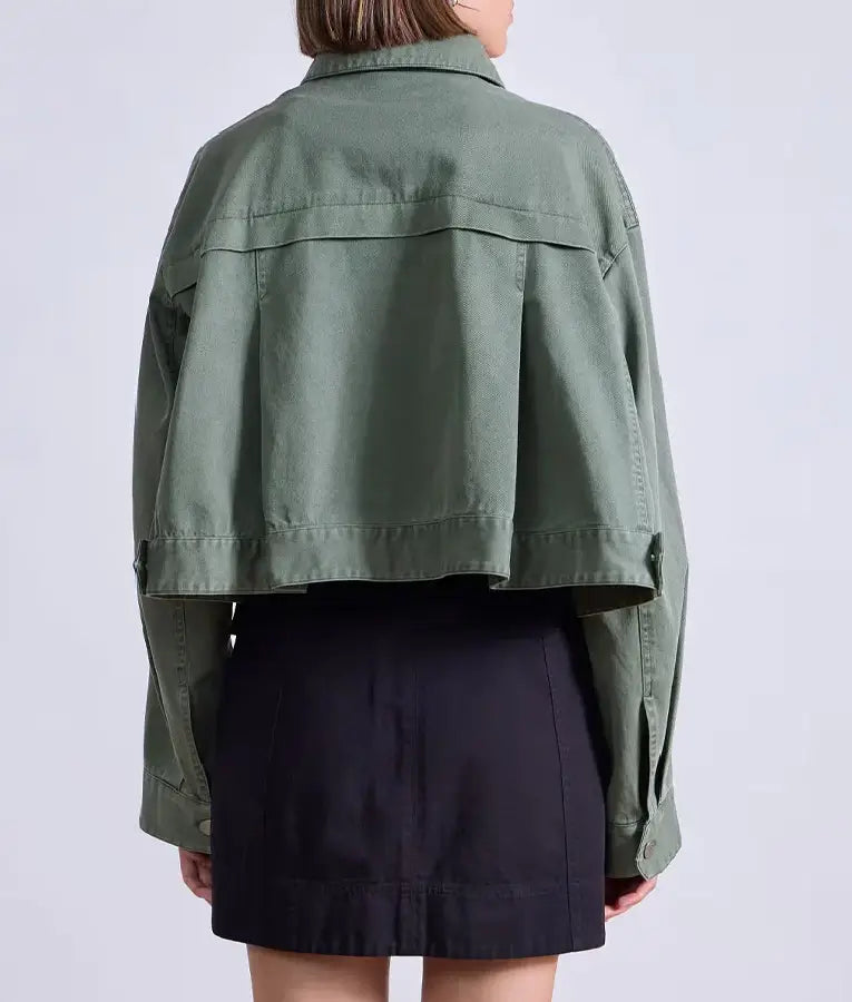 The Social 2025 Andrea Bain Cropped Cargo Jacket