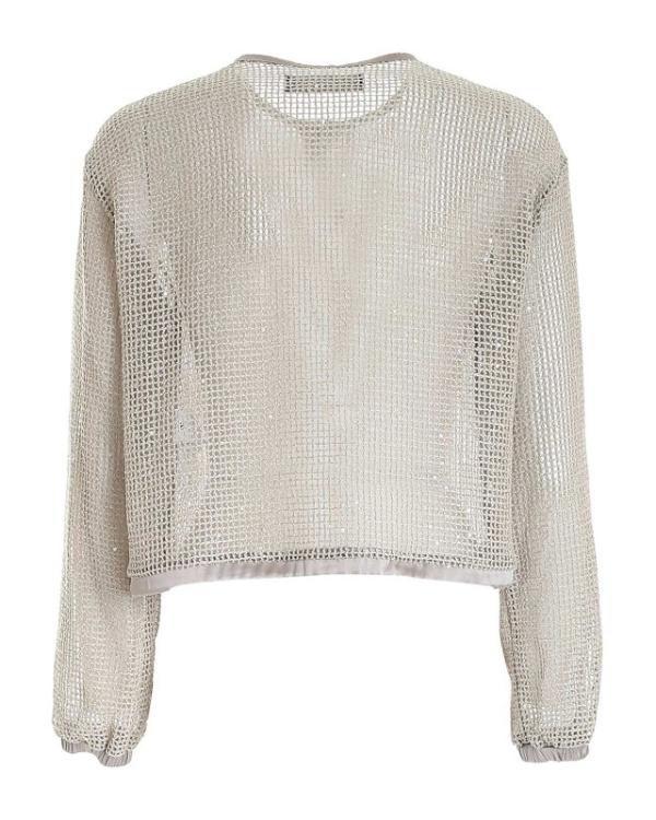 The Today Show 2025 Anne Thompson Sequin Mesh Jacket