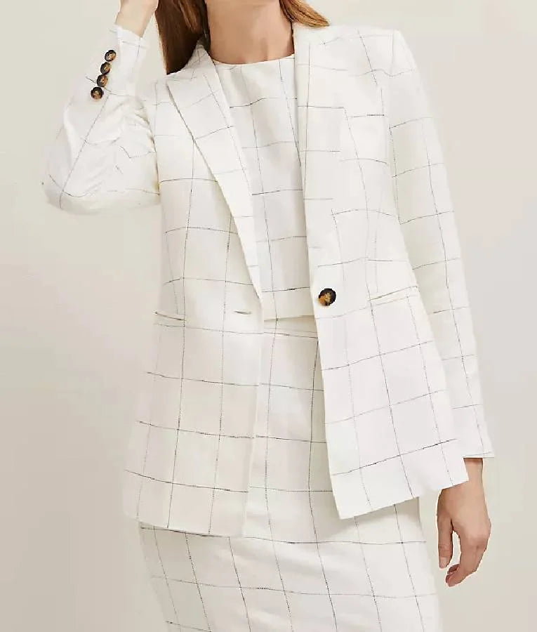 The Today Show 2025 Cherie Check Blazer