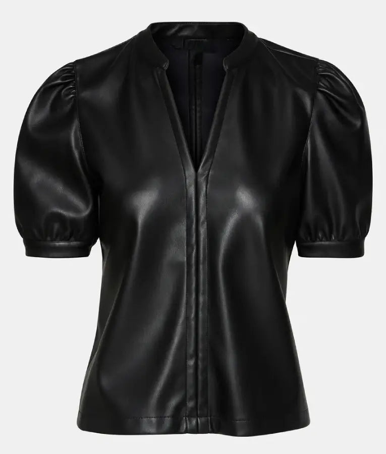 The Today Show 2025 Emilie Ikeda Leather Top