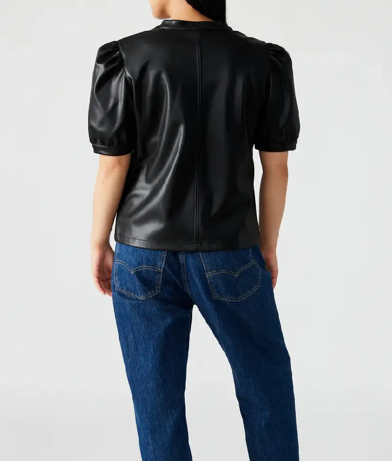 The Today Show 2025 Emilie Ikeda Leather Top
