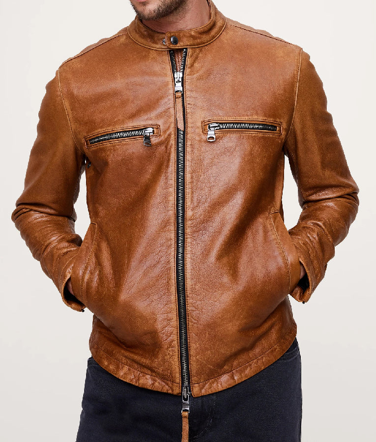 The Today Show 2025 Jon Bon Jovi Leather Zip Jacket