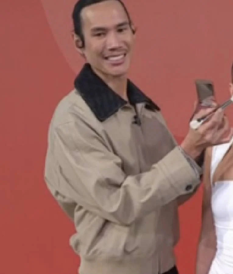 The Today Show 2025 Patrick Ta Contrast Leather Jacket
