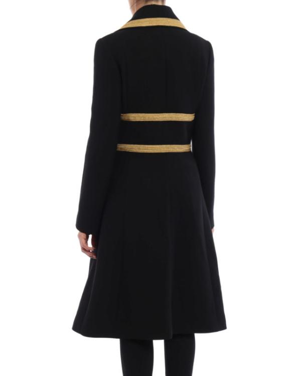 The Today Show 2025 Savannah Guthrie Metallic-Trim Black Coat