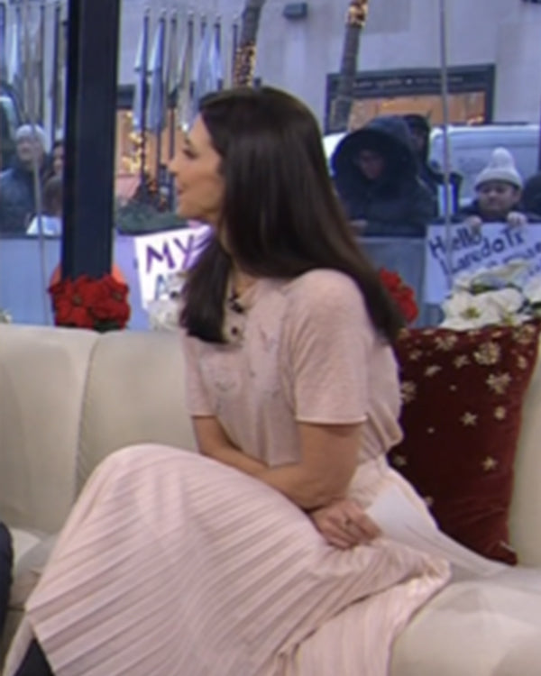 The Today Show Dr. Natalie Azar Pink Embellished Shirt