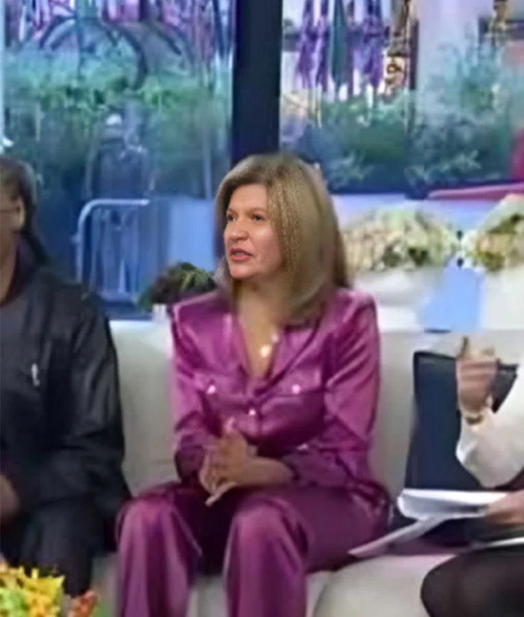 The Today Show Hoda Kotb Cropped Silk Jacket