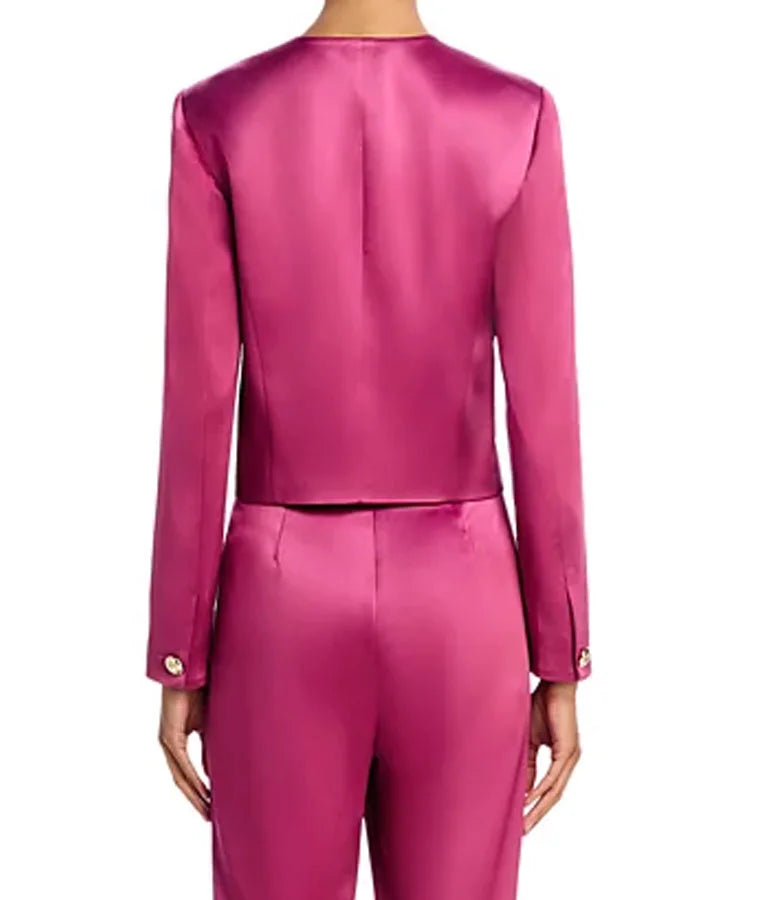 The Today Show Hoda Kotb Cropped Silk Jacket
