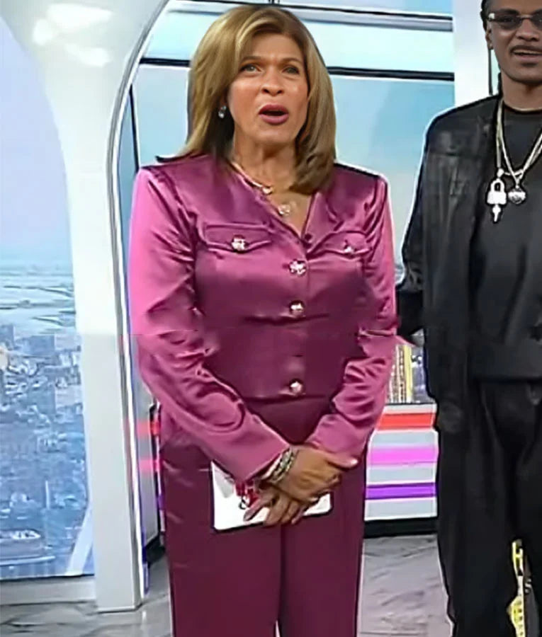 The Today Show Hoda Kotb Cropped Silk Jacket