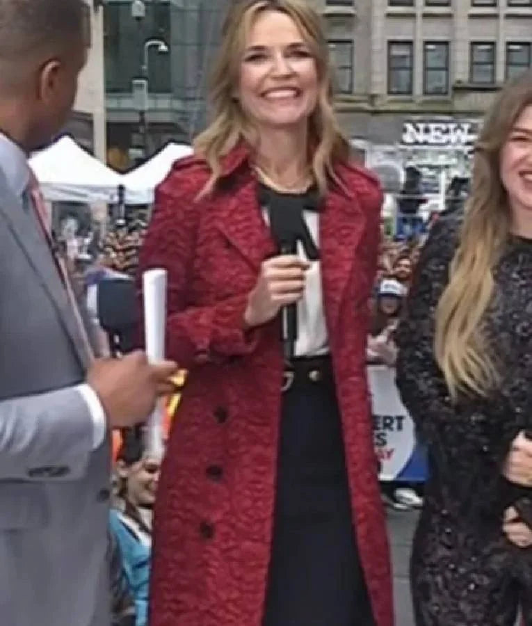 The Today Show Savannah Guthrie Lace Trench Coat