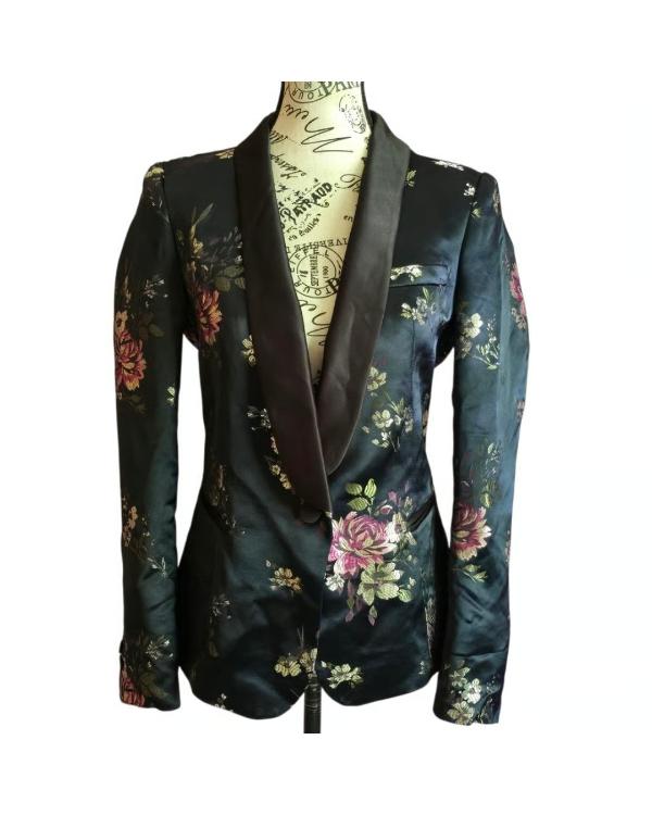 The Traitors US S04 Tiffany Mitchell Green Floral Blazer