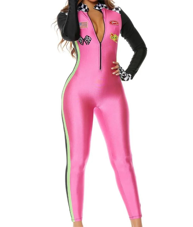 The Valley Brittany Cartwright Pink Racer Jumpsuit