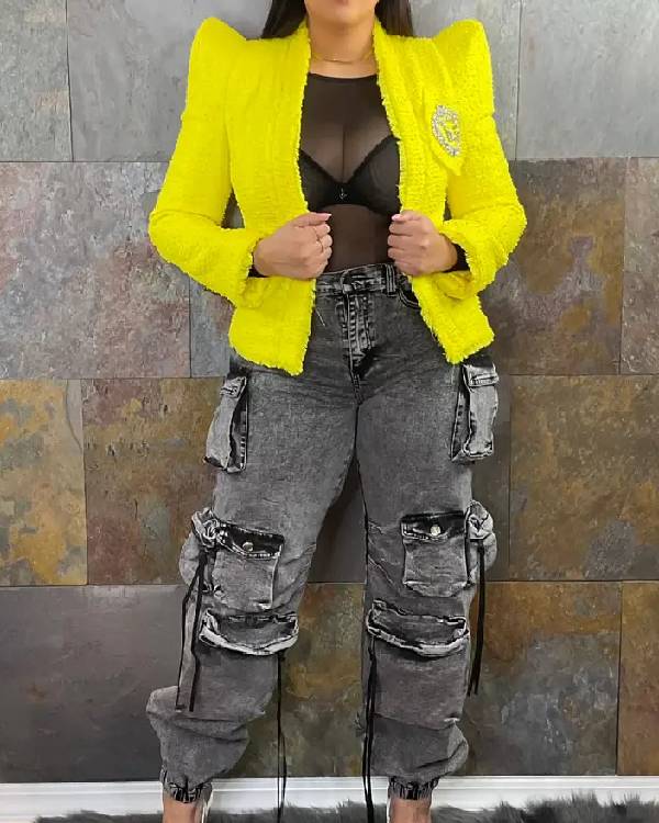 The View 2025 Jasmine Crockett Tweed Jacket