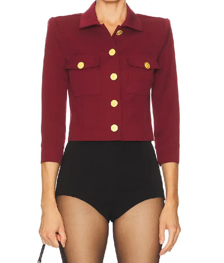 The View 2025 Joy Behar Burgundy Jacket