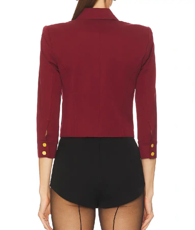 The View 2025 Joy Behar Burgundy Jacket